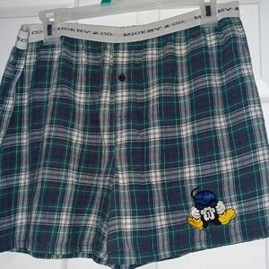 Mickey Mouse plaid boxers
